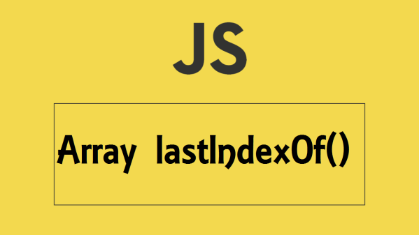 Array lastIndexOf()